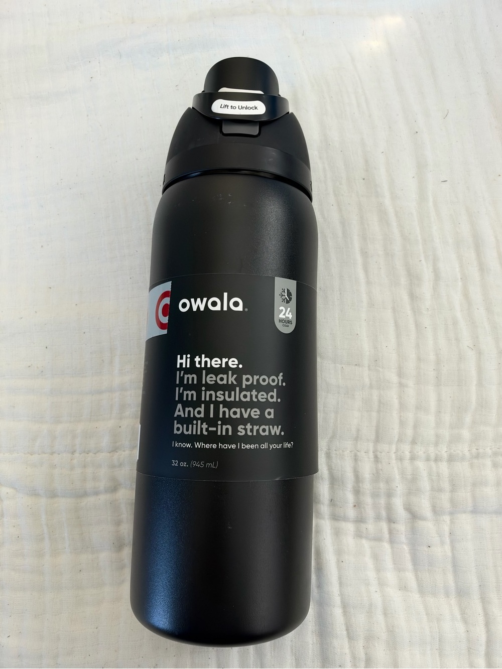 NWT Owala 32 oz. FreeSip Stainless Steel Water Bottle